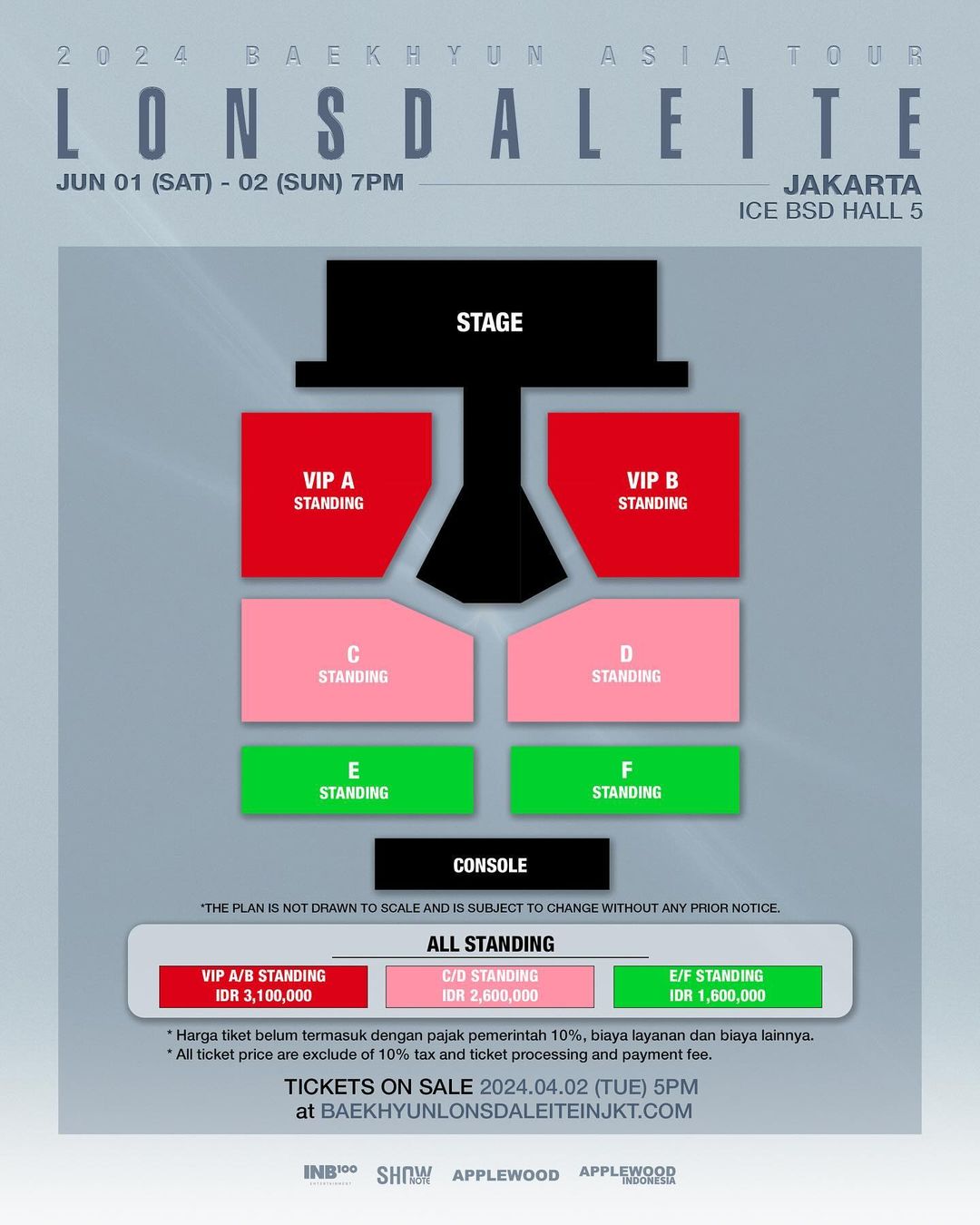 Seat Plan dan Harga Tiket